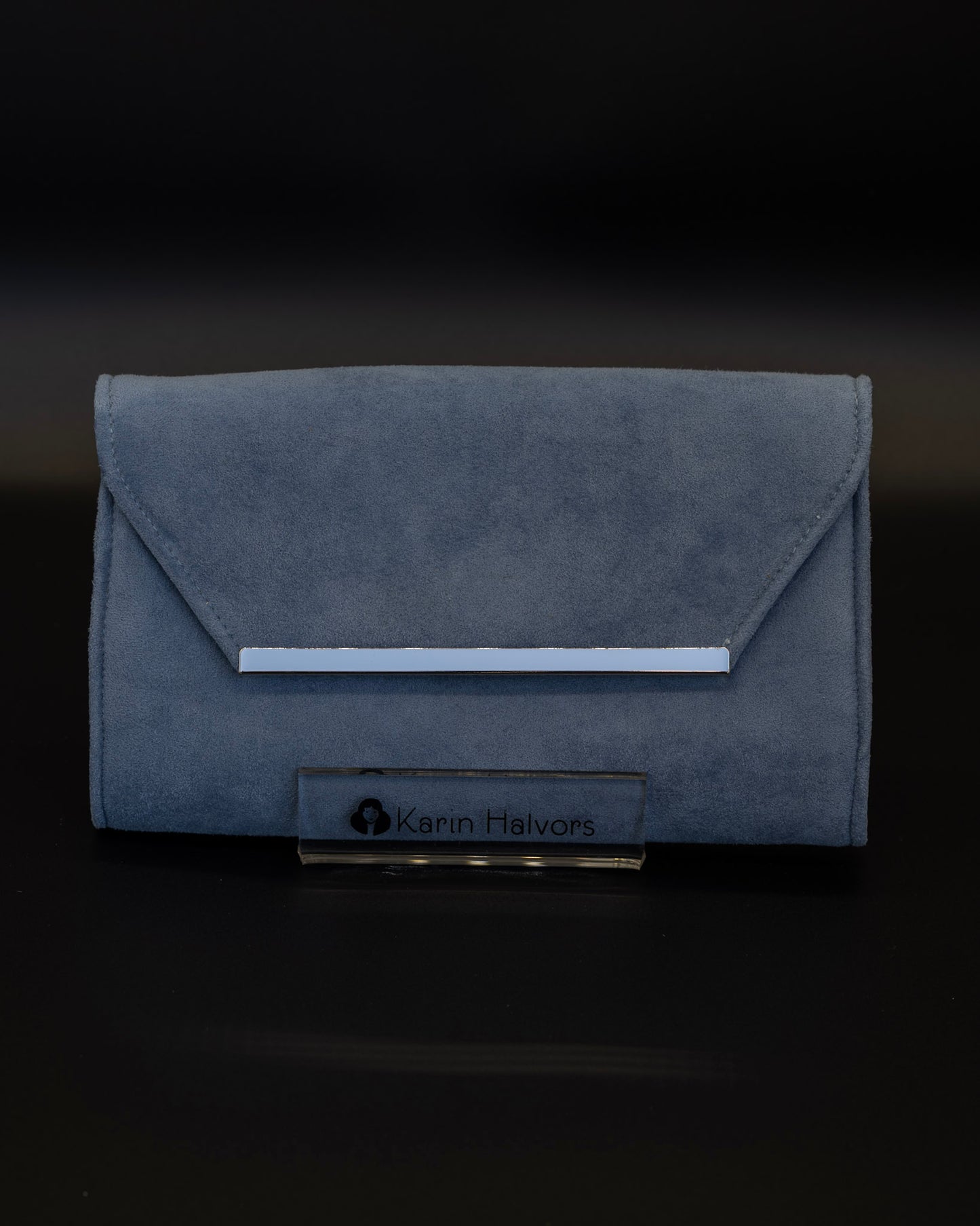 KAROLINA, Flap Bag, Alcantara, SKY BLUE - 2st
